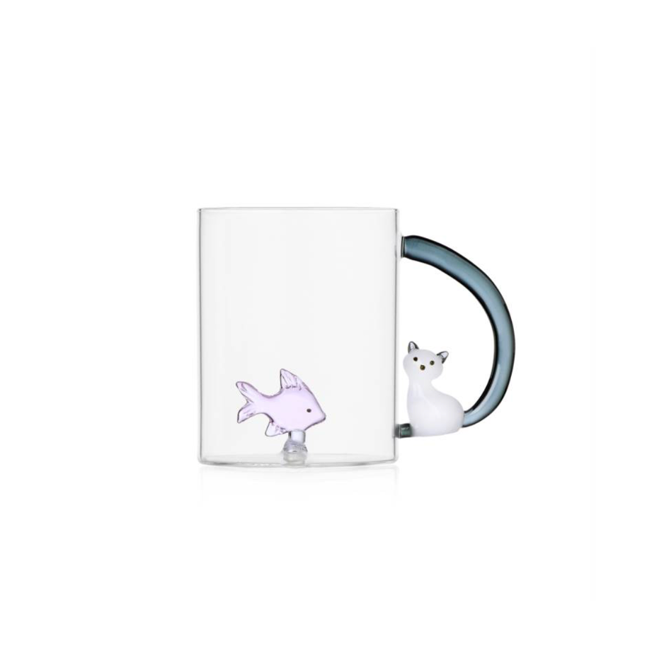 Ichendorf - Tabby Cat Mug Fish & Cat